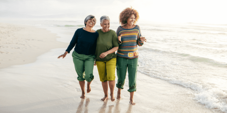 Friends of family on the beach